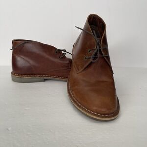 Franco Fortini Dade Brown Leather Chukka Dress Boots Shoes Mens 10 Career‎